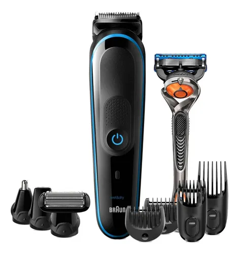 M quina afeitadora y cortadora de pelo Braun MGK5280 negra y azul