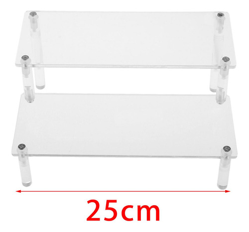 M Suporte De Acrílico Para Pneus 2 Camadas 25cm 2 Camadas