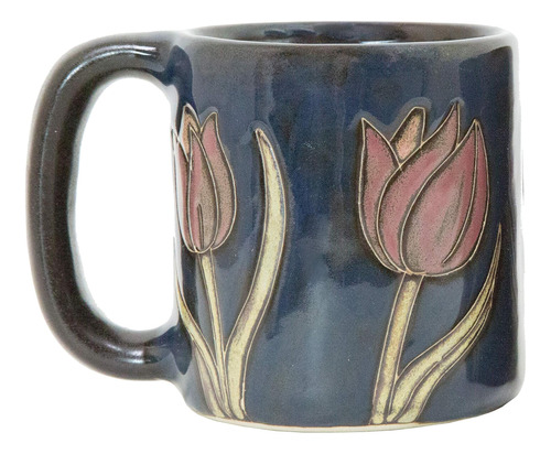 Gres Mara 16 Oz. Taza Flor De Tulipán