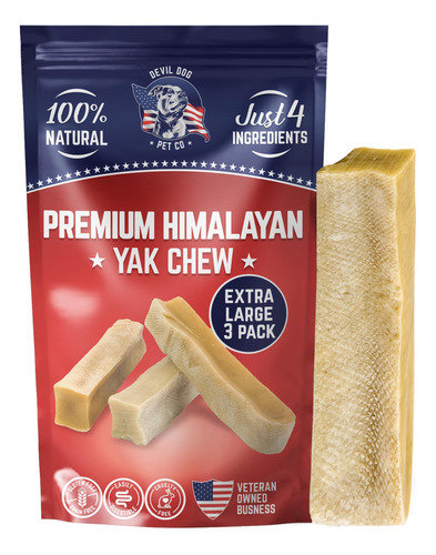 Devil Dog Pet Co Masticables Para Perros Con Queso Yak - Gol