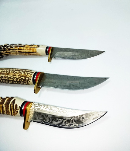 Cuchillo Artesanales De 11 Cm De Hoja  Cabo Imitación Mulita