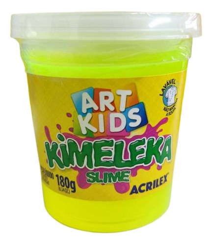 Slime Kimeleka Art Kids 180g Verde Claro - Acrilex