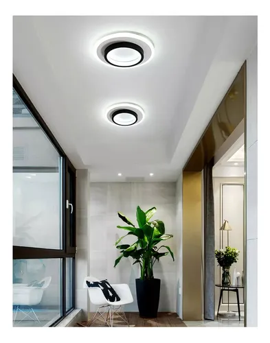 Lámpara De Techo Moderna 265v 32w Luz De 3 Colores Redonda