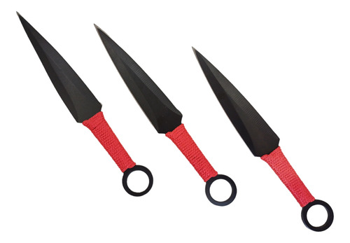 Set Kunai 3 Cuchillos Lanzar Balanceado Lanzador Daga Zeat