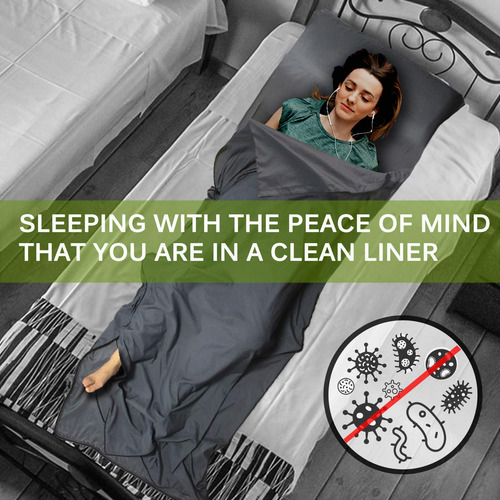 Forro Xl Para Saco De Dormir Sábana De Viaje Y Camping