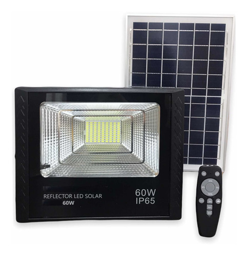 Reflector Led Solar 60w Con Control Remoto X 2unid