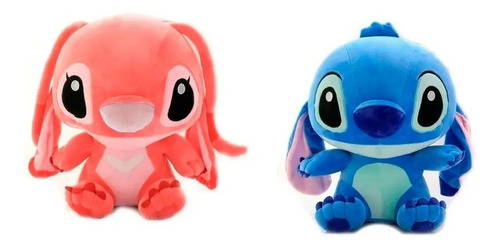 Imagen 8 de 8 de Peluche Stitch / Ángela 30 Cm Kawaii Bebés