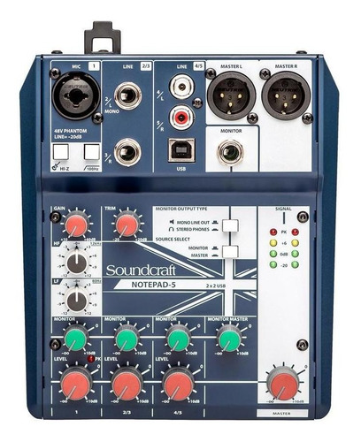 Consola Con Interfaz Usb Soundcraft Notepad 5