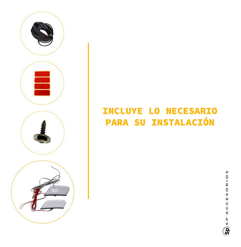 Juego Cantoneras Compatible Ranger 2023+ Led Roja Y Ambar
