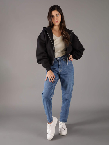 Sudadera Calvin Klein Negra Para Mujer