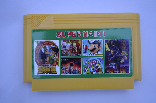 Cartucho Para Family 8 Bit Con 114 Juegos Clasicos