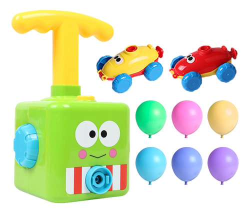 Bombín Lanzador Inflador Auto Set 6 Globos Juguete Niño Niña