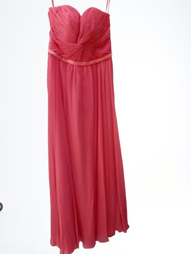 Vestido Strapless Color Coral