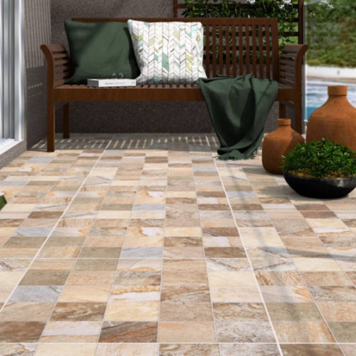 Piso Cerâmico Viva Vcp Hd 58x58cm Caixa 2,35m² Marrom