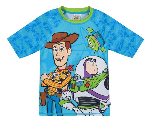 Polera Niño Uv50+ Disney Toy Story Azul M/corta