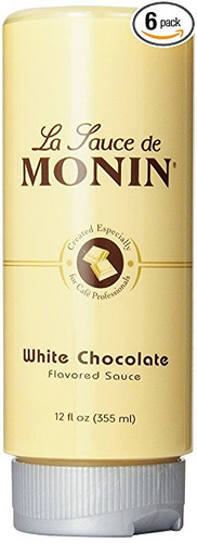 Monin Con Sabor A Salsa, Chocolate Blanco, Botellas De 12 On