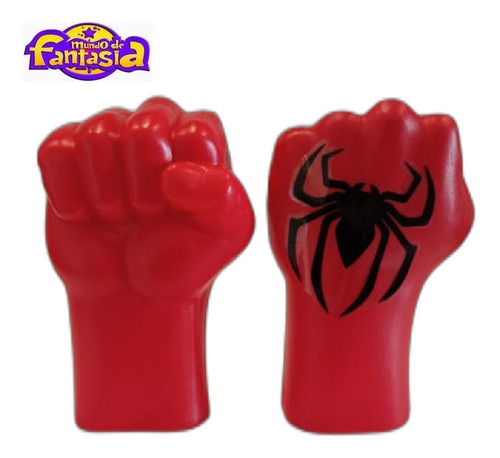 Imagem 5 de 9 de Soco Mão Plástico Infantil Homem Aranha Marvel C/ 2 Luvas
