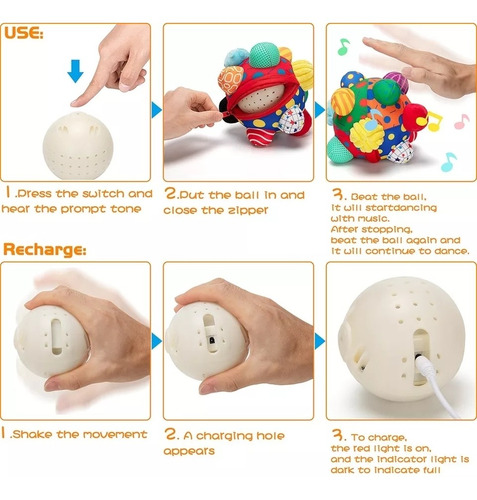 Imagen 5 de 6 de Pelota Sensorial Para Bebes Y Niños Pelota Suave Para Bebes