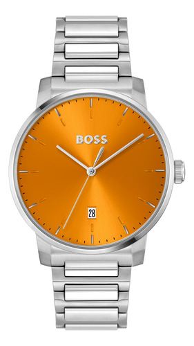 Reloj Boss Dean Con Esfera Solar Y Correa De Cuero/h-link