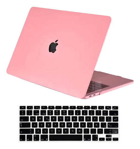 Carcasa Acabado Mate Para Macbook Air 13.3 M1 + Protector