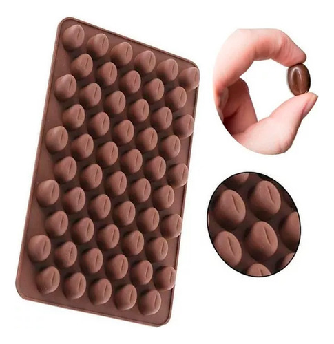 Molde Silicon Granos De Cafe - Chocolates Reposteria