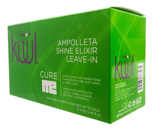 Imagen 3 de 3 de Kuul Cure Me Ampolleta De Brillo Elixir - mL a $312