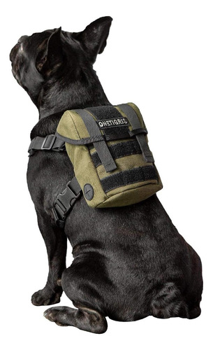 Onetigris Mochila Para Perros, Mochila Duradera Para Perros Verde.