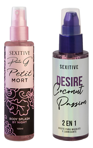 Body Splash Sexitive A Elección + Aceite 2 En 1 Coconut Kit 4