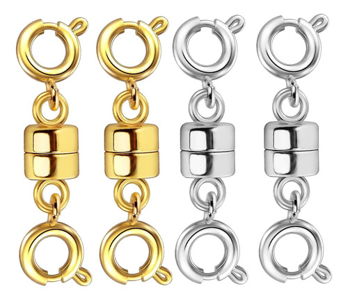 2 X 4 Piezas Cierres Magnéticos Para Collar Extensores De