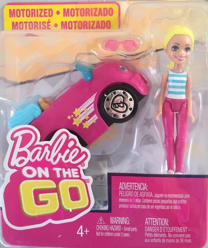 Muñeca Barbie On The Go Vehículo Mattel