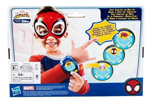 Set Disfraz Mascara Spidey Con Figura Spiderman Marvel