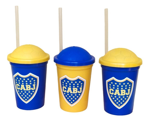 Vasos Milkshake Boca Juniors Souvenirs Cumpleaños X15