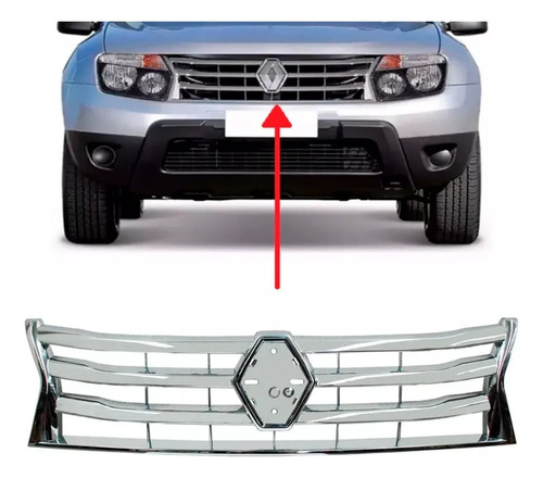 Grilla Frente Cromada Renault Duster 2011 2012 2013 014 2015