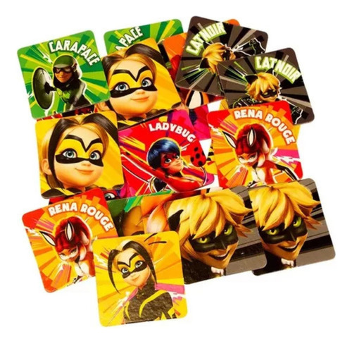 Miraculous Set Juegos 4 En 1: Memo + Domino + 2 Rompecabezas
