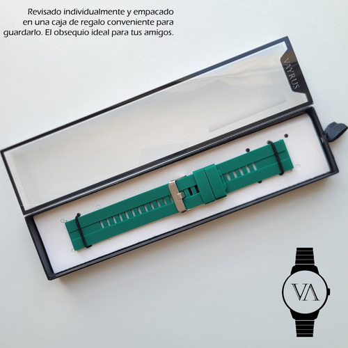 Correa 22mm Deportiva Gt Reforzada Para Amazfit Balance Verde Bosque 2.2 Cm