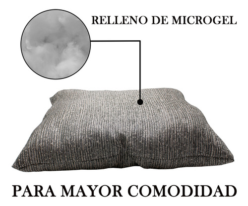 Cojín Para Sala Decorativo Microgel Con Cierre Resistente