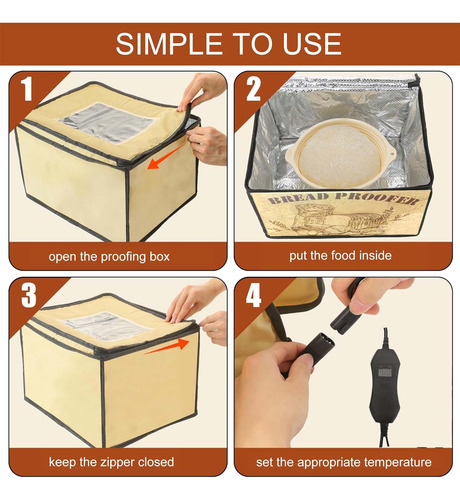 Caja De Prueba De Masa Con Sensor Ntc Para Fermentación