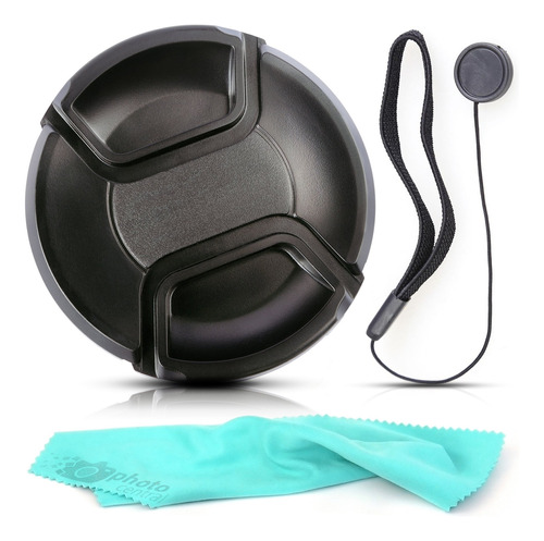Front Center Pinch Lens Cap Cover Protector + Tapa Keeper F