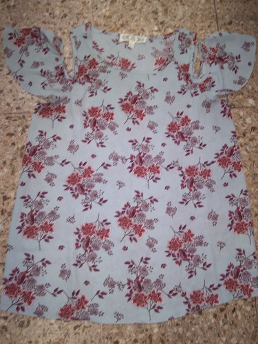 Remera Manga Corta Estampada Importada Pink Rose. Talle S
