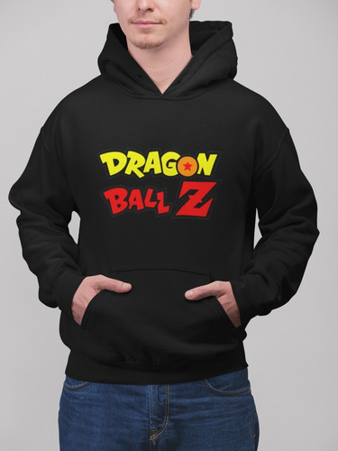 Poleron Logo Dragon Ball Z Canguro Algodon Invierno