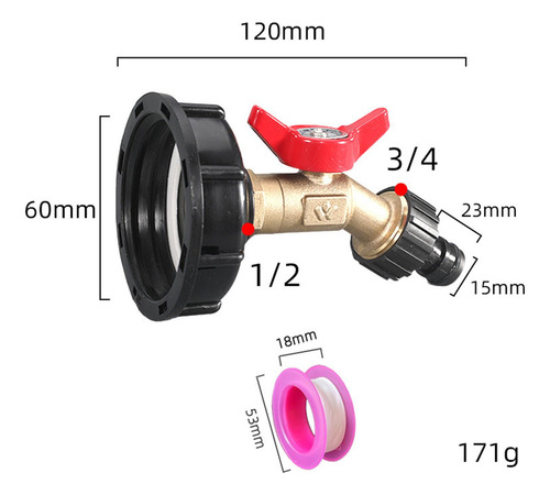 Adaptador De Bolsa Ibc,accesorios De Bolsa Ibc Con 4 Piezas