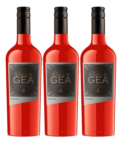 Vino Vástago De Gea Malbec Rose Bodega Staphyle Pack X3