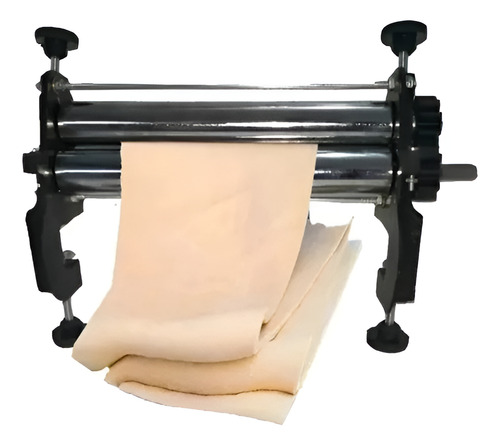 Sobadora Laminadora Manual Rodillo Acero 28cm Color Plateado