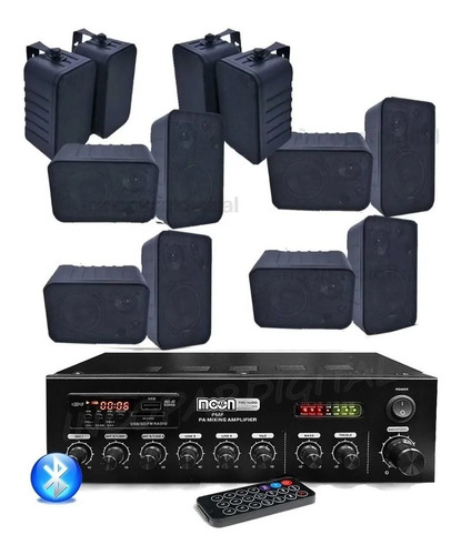 Combo Música Funcional Consola Bluetooth Usb Sd +12 Bafles 