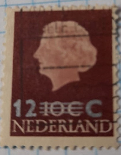 Sello Postal Holanda - 1958 - Reina Juliana