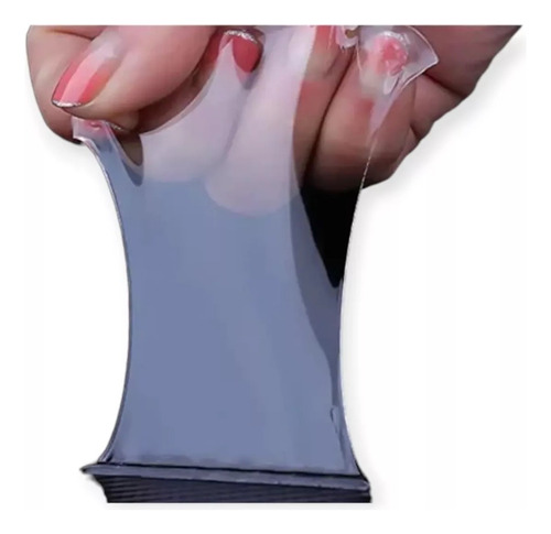 Cinta De Silicona Autoadhesiva Bifaz De 10 Mm X 1 Metro Cbx Transparente Lisa