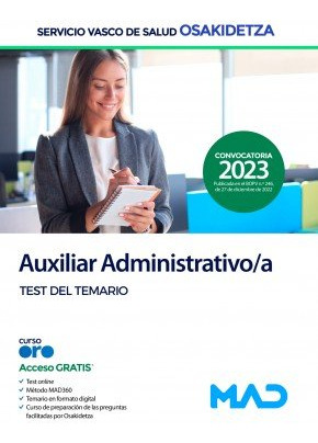 Libro Auxiliar Administrativo/a De Osakidetza-servicio Va...