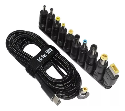 Adaptador De Corriente Usb C Para Conector Tipo Portátil