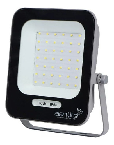 Reflector Led 30w Exterior Blanco Cálido Marca Artlite Color de la carcasa Negro