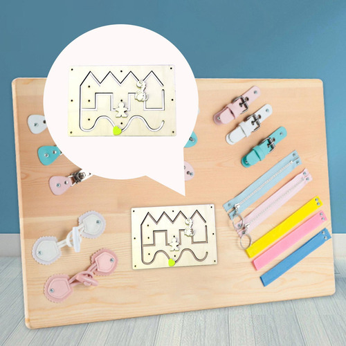 Tabla De Actividades Montessori Busy Board, Tablas Sensorial